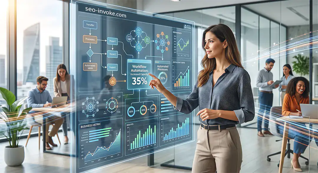 Flujos de automatización de procesos empresariales con inteligencia artificial y conectores CRM ERP